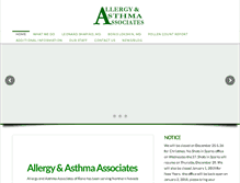 Tablet Screenshot of allergyasthmareno.com